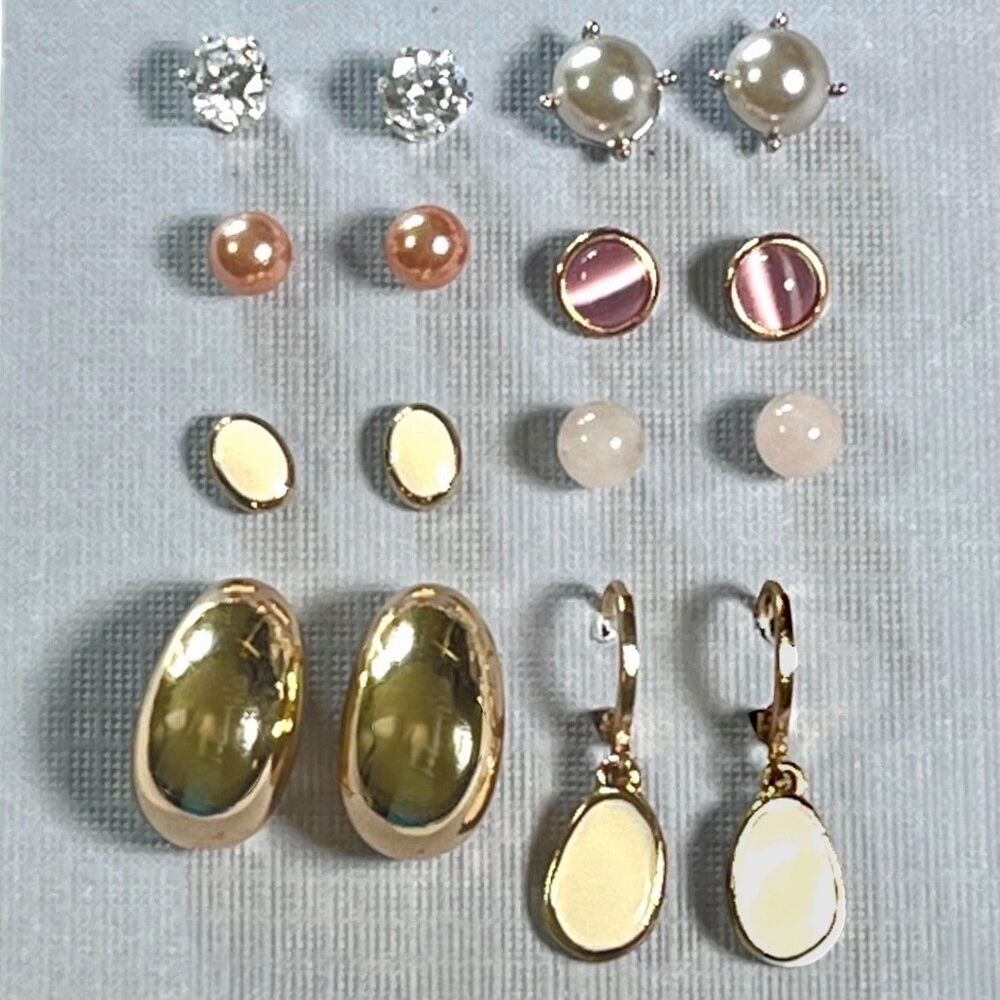 Mixed Lot Vintage to Now Earrings Studs Dangle Hoop Variety Classic Collection